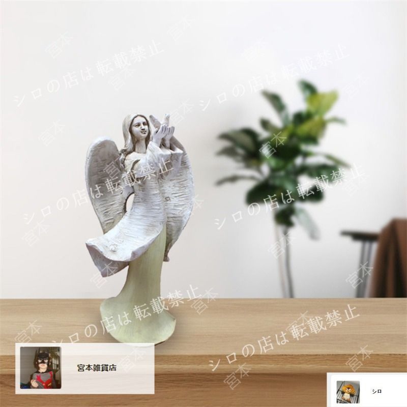 置物 オブジェ ガーデンオーナメント 鳥と遊んでいる天使