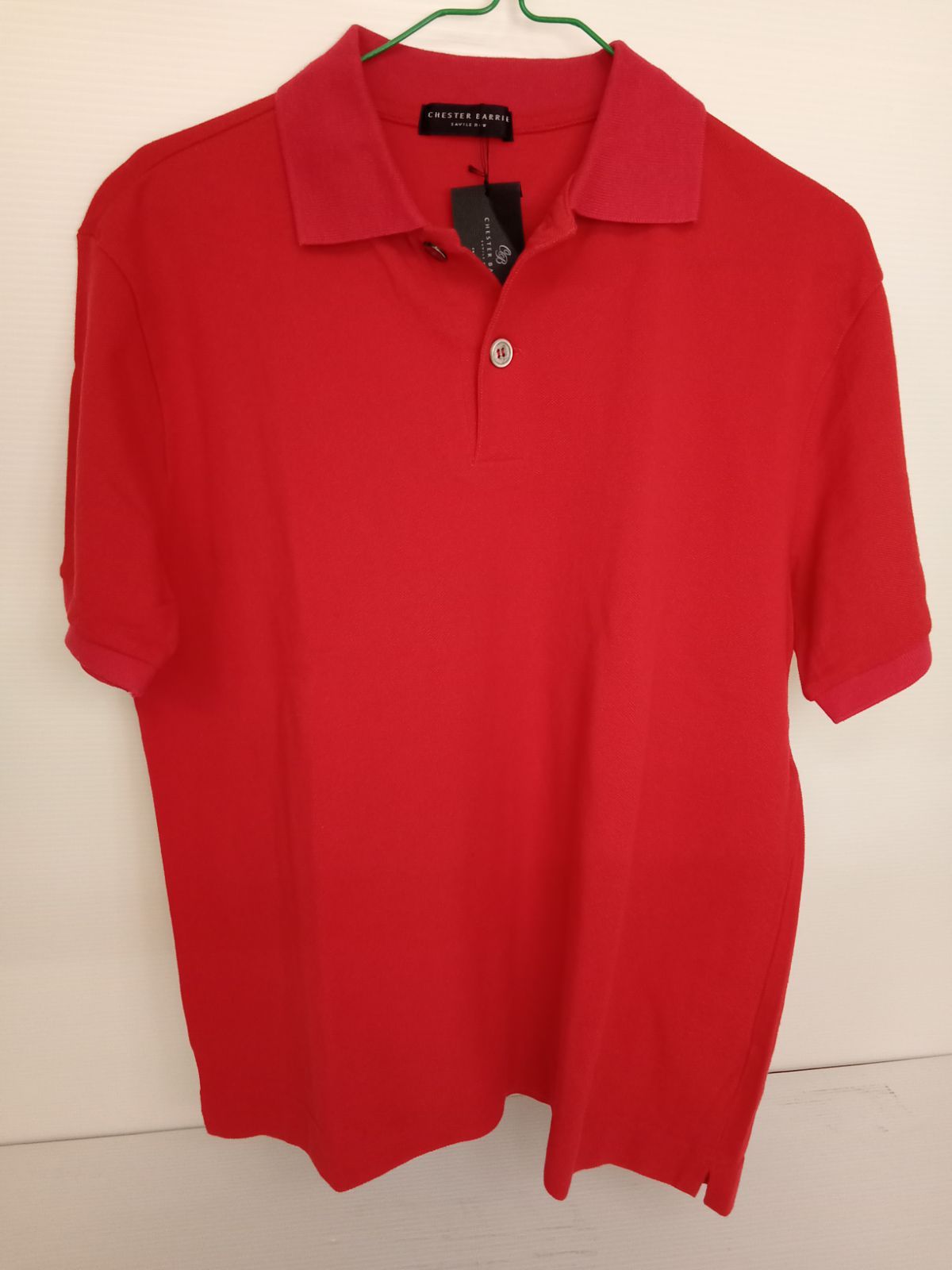 CHESTER BARRIE/チェスターバリー ポロシャツ サイズ36 赤【中古品 