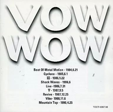 邦楽 VOWWOW 中古】邦楽CD VOW WOW / Twin Best VOW WOW - メルカリ