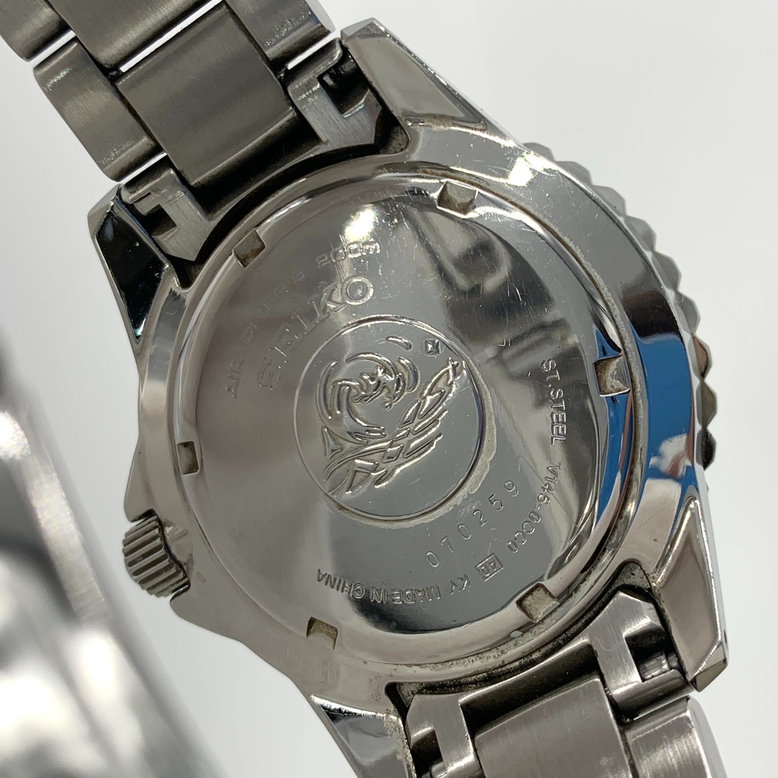 美品！SEIKO プロスペックス PROSPEX SOLAR V145-0CC0 美品】セイコー プロスペックス ソーラー ダイバー200m V145