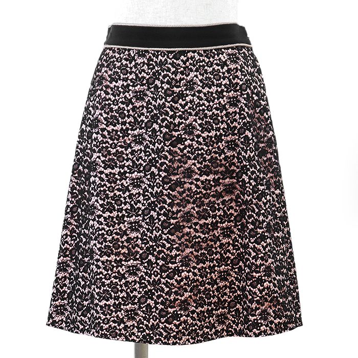 GUCCI グッチ スカート フラワー 花柄 レース サイドポケット ロゴ