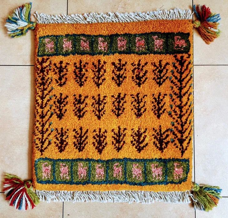 ペルシャ絨毯　ギャッベ　手織り　イラン(21) ペルシャ絨毯ギャッベ手織りイラン(21)