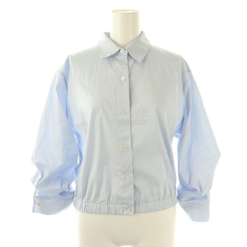 未使用品 セオリー Theory 25SS Cotton Shirting Fixed Sleeve Shirt シャツ 七分袖 S ライトブルー /HK ■OS ■SH レディース セオリー Theory 25SS Cotton Shirting Fixed Sleeve Shirt