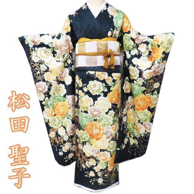 正絹振袖❤️ブランド SEIKO MATSUDA lovely❤️松田聖子刺繍 銘品 振袖 着物 未使用 SEIKO MATSUDA 松田聖子 L A1098-5 - メルカリ