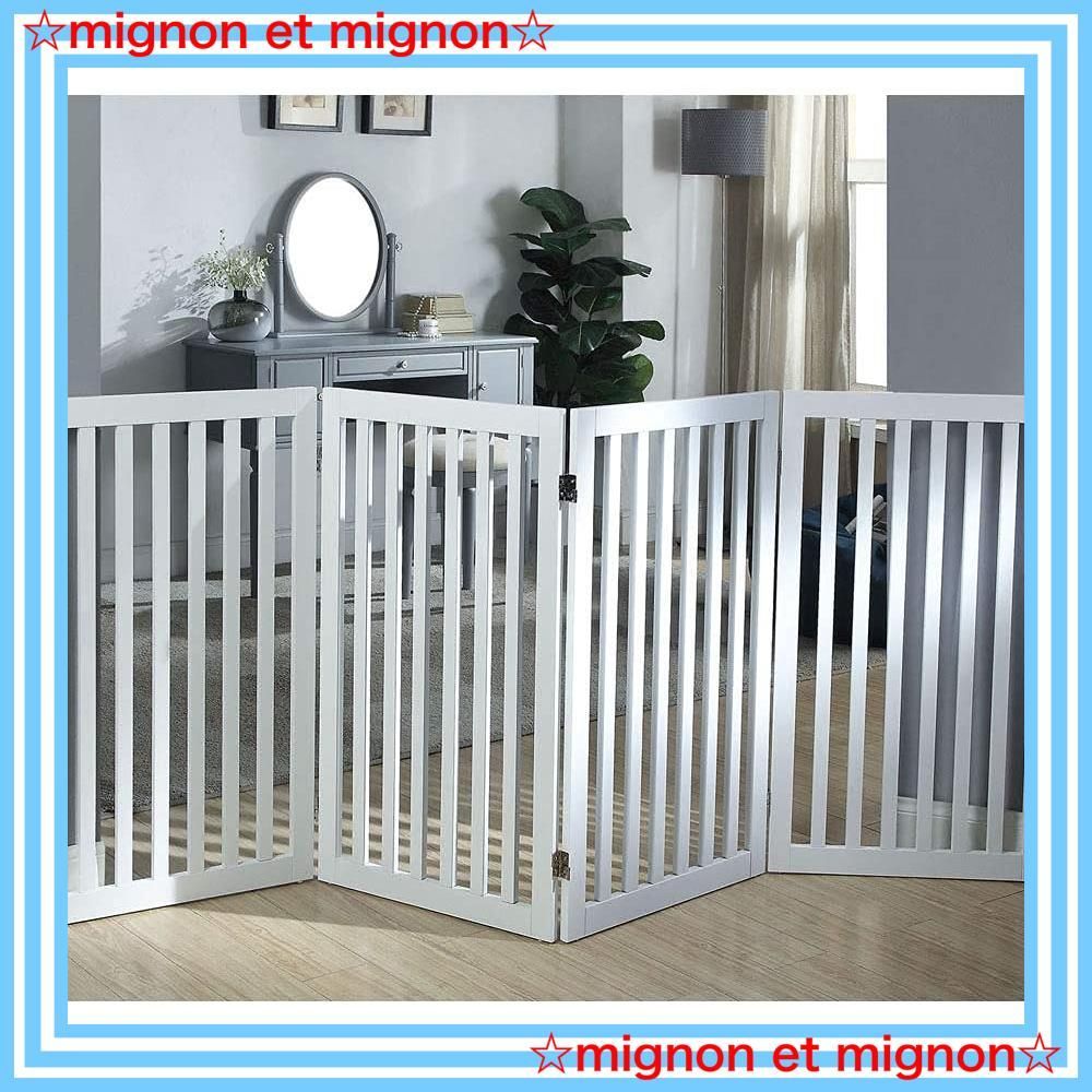 unipaws ハイタイプペットゲート置くだけ木製バリア、犬用フェンス 、グレー 特価商品】unipaws ハイタイプペットゲート置くだけ木製バリア、犬用