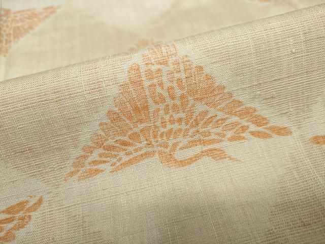 平和屋着物○上質な紬 飛鶴菱文 正絹 逸品 DAAW5086ud