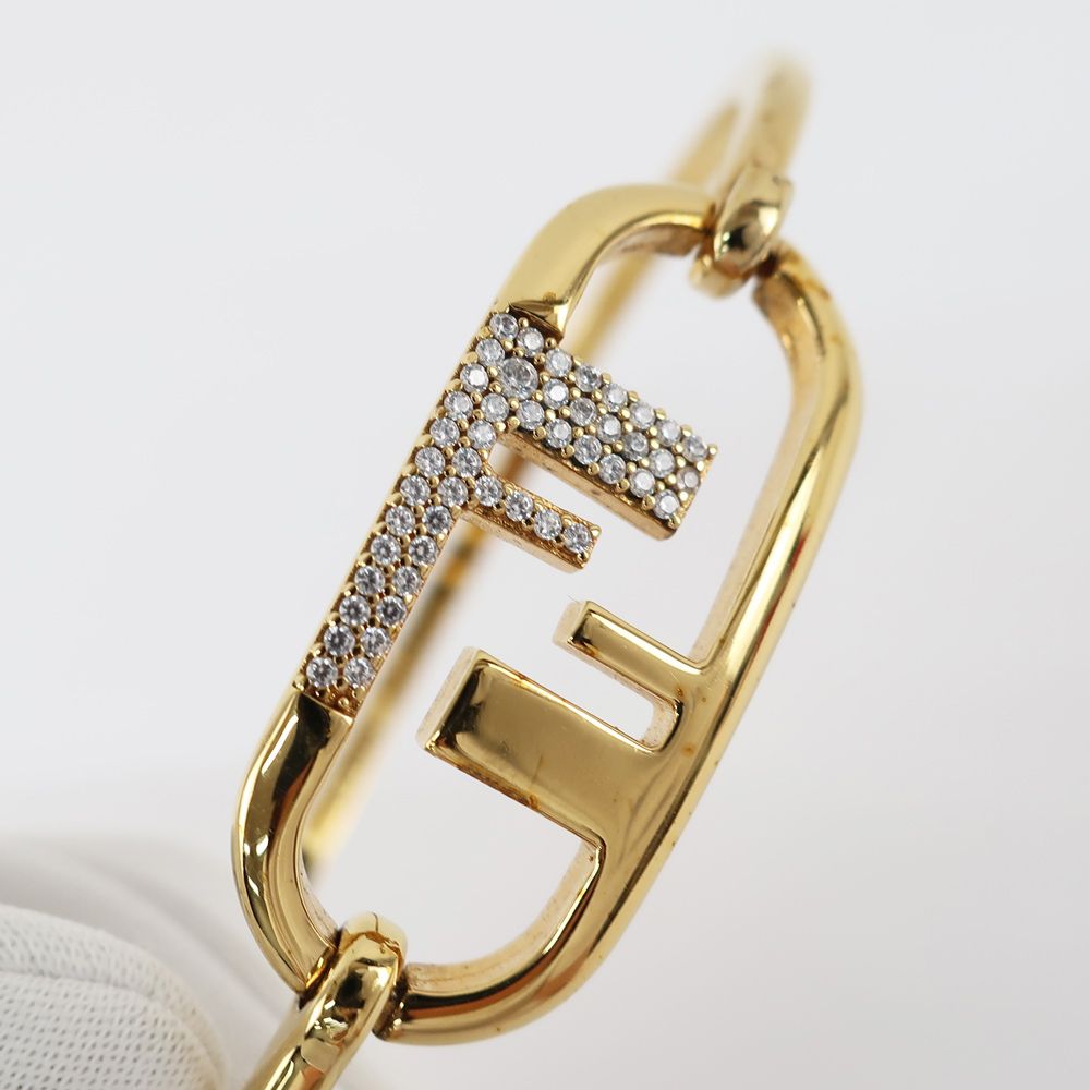 天白】【FENDI】フェンディ オーロック ブレスレット バングル