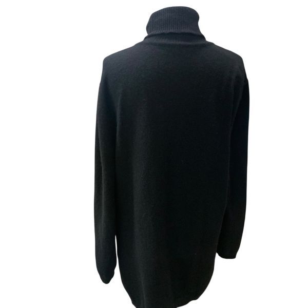 レオナール LEONARD セーター 長袖 ニット トップス タートルネック 黒 赤 ピンク 黄色 カシミア L 11号 レディース H 5 X 044