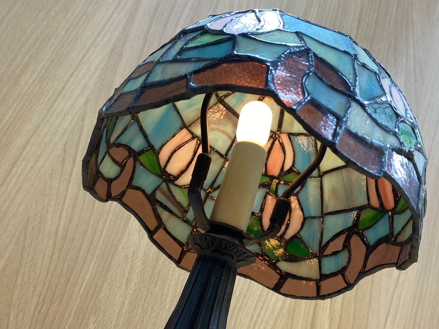 思慮深い 10％クーポン使用可 SP|アンティーク ステンドグラス 卓上 100％品質保証！