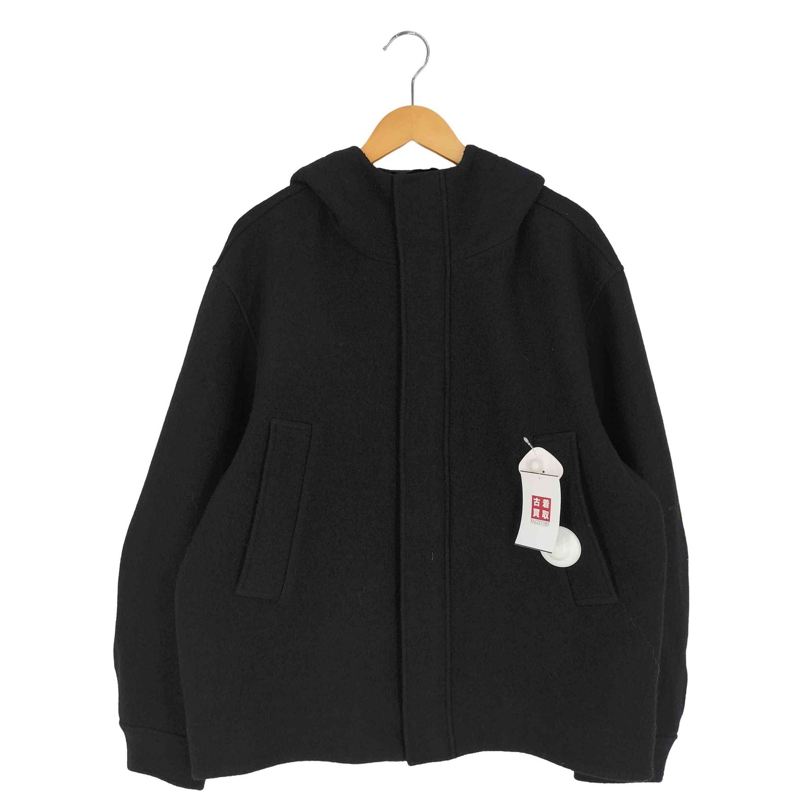 コス COS FUNNEL-NECK WOOL HOODED JACKET ファンネルネックウール