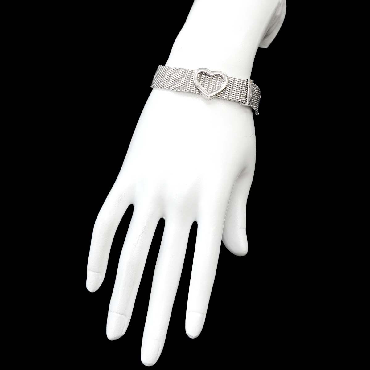 ティファニー TIFFANY&CO. サマセット ハートメッシュ ブレスレット 