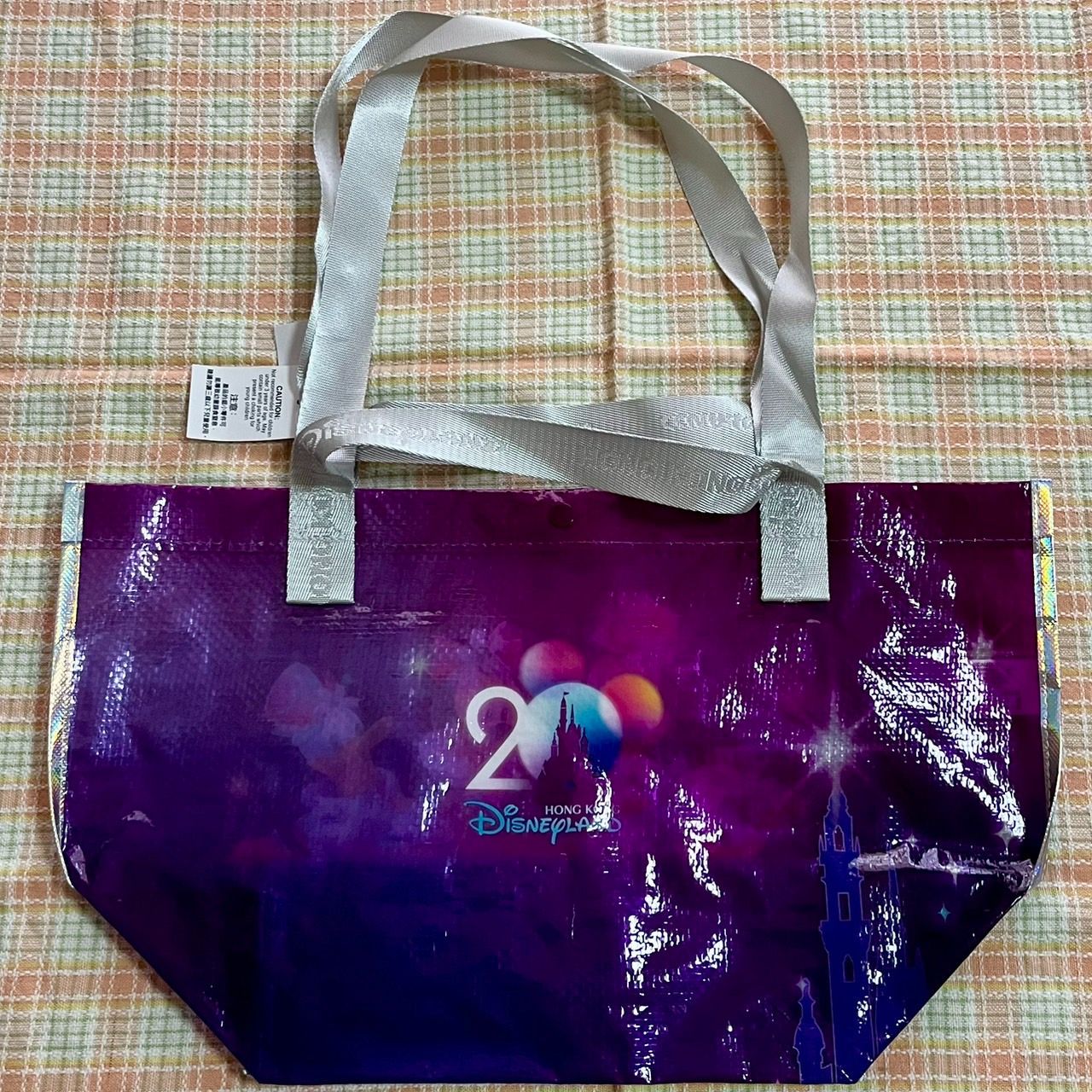 香港ディズニーランド限定 20周年柄のショッピングバッグ