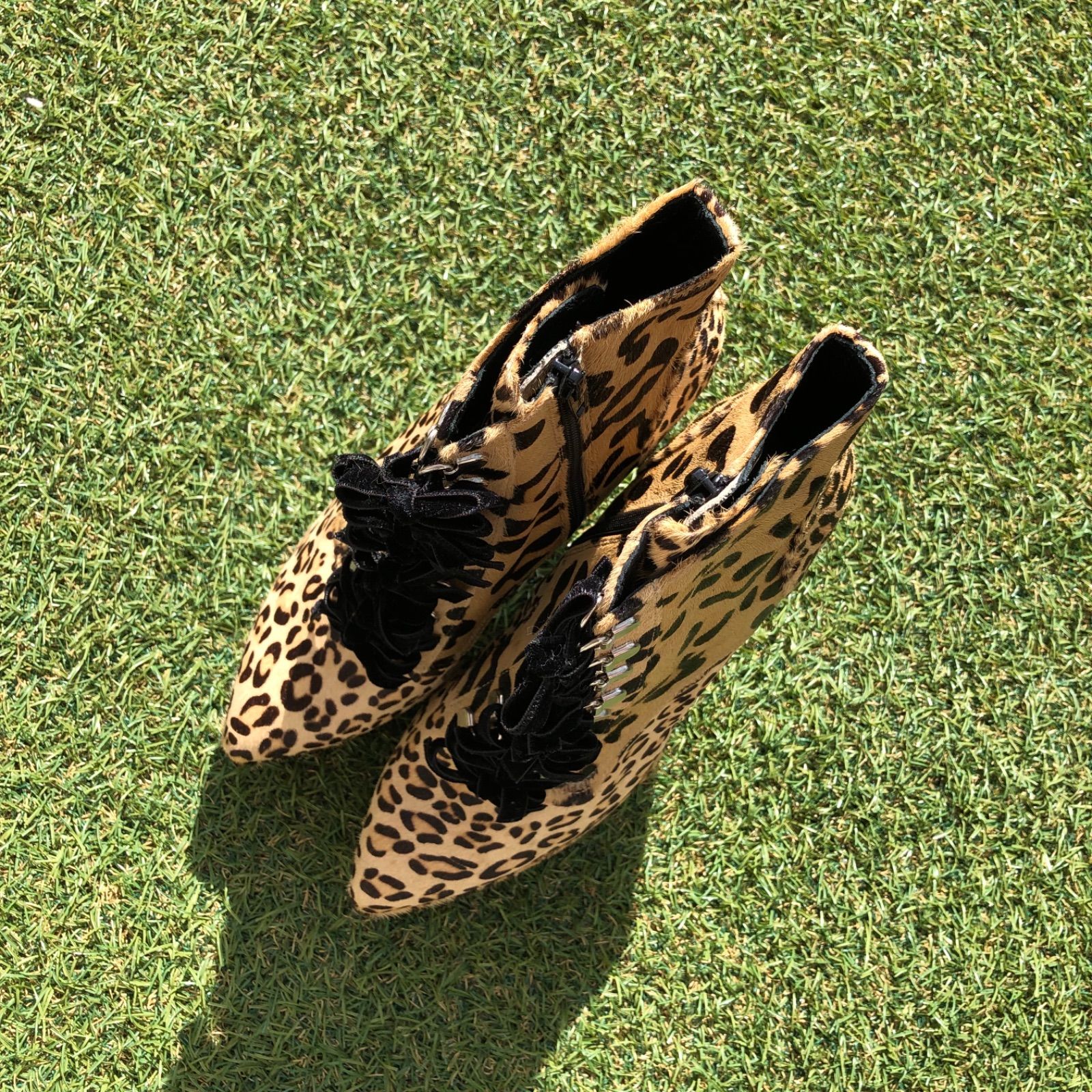 美品L G.V.G.V. CAT FOOT 猫足レースアップブーツブーツ D96 美品L G.V.G.V. CAT FOOT 猫足レースアップブーツブーツ D96