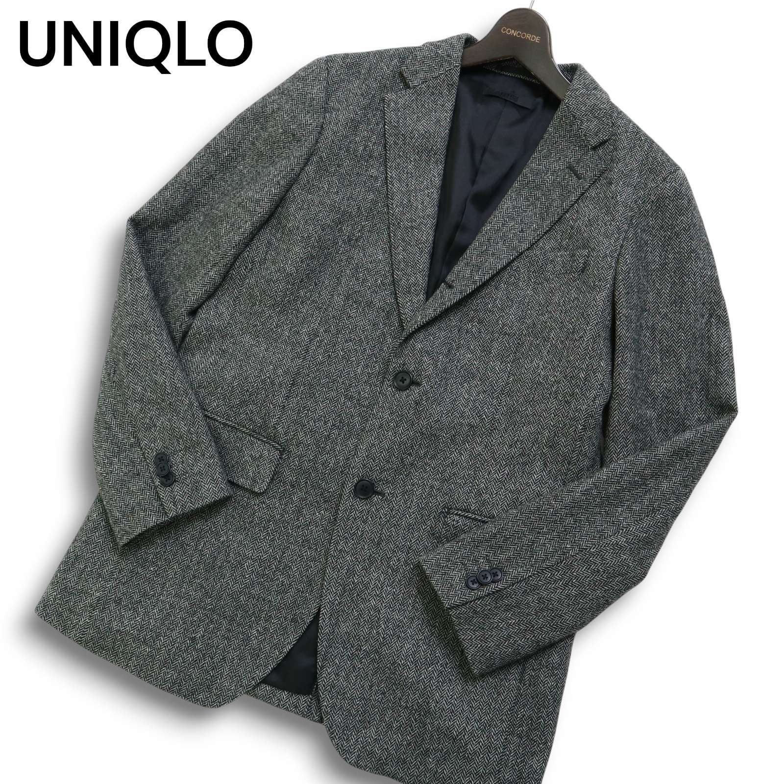 UNIQLO ユニクロ 秋冬 総裏 ウール ヘリンボーン ツイード テーラード 