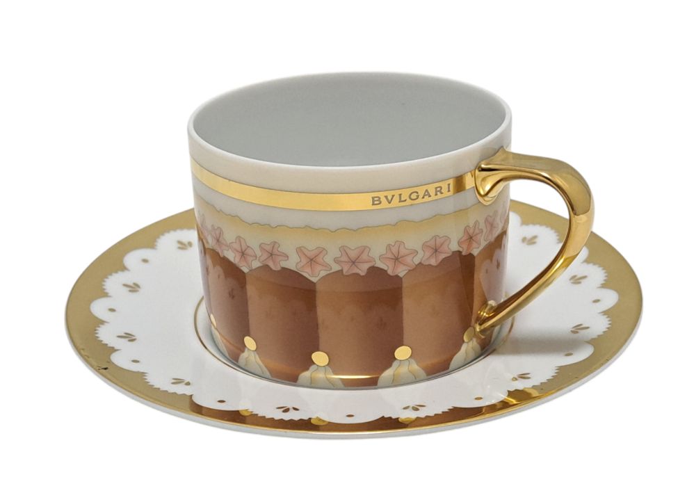 ブルガリ ローゼンタール ドルチデコシリーズ カップ&ソーサー 陶器 食器 保存箱付き６点セット BVLGARI BVLGARI ローゼンタール カップ\u0026ソーサー BVLGARI - ブルガリ×ローゼン
