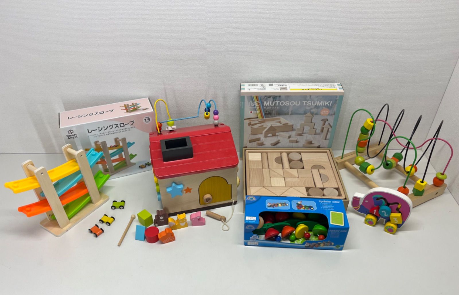 ち*！様 HABA ボーネルンド エデュテ 知育玩具 9点セット HABA ボーネルンド エデュテ 知育玩具 9点セット 木製玩具
