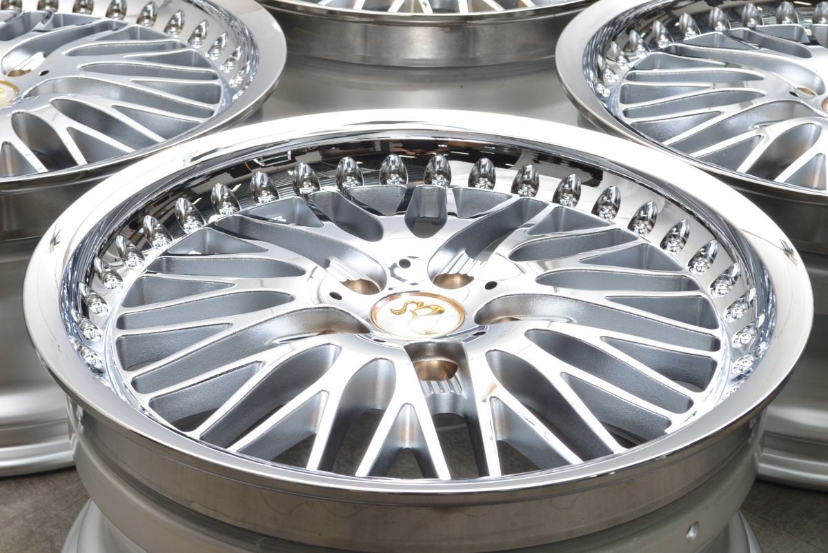 WORK ベルサリオ 18in 8.5J 45 PCD114.3 レクサス GS クラウン マジェスタ マークX カムリ スカイライン メッシュ