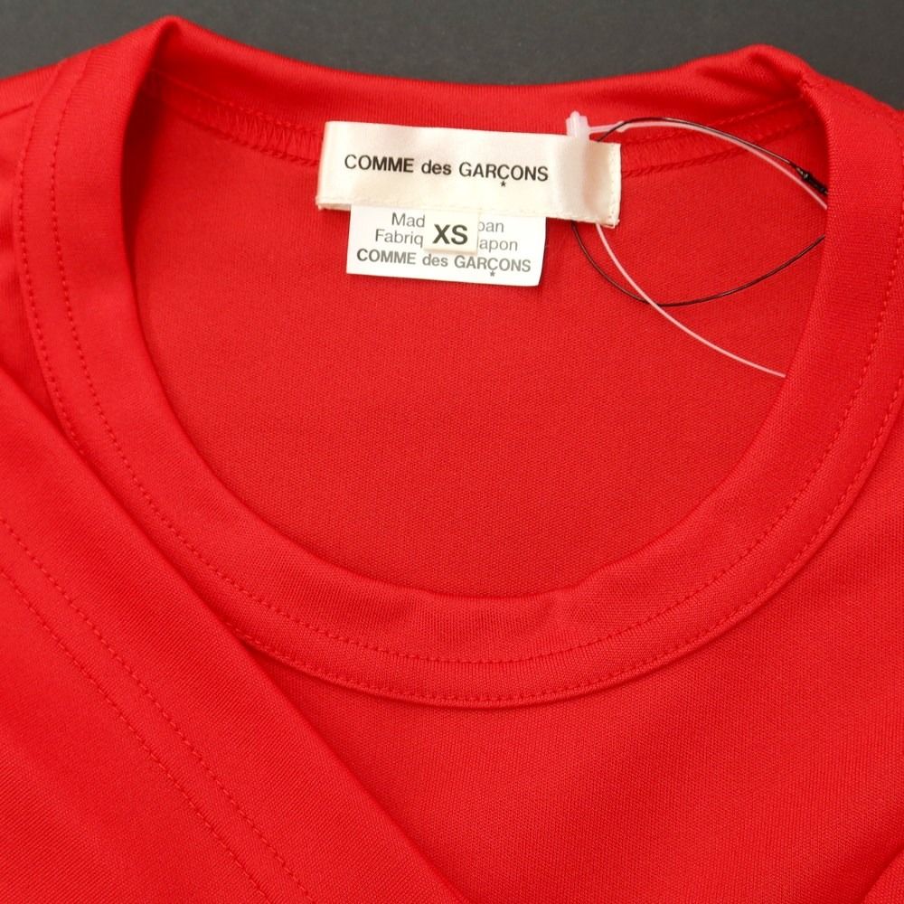  コムデギャルソン COMME des GARCONS 秋冬 ポリエステル カットソー レッド サイズXS レディース アンサンブル トップス
