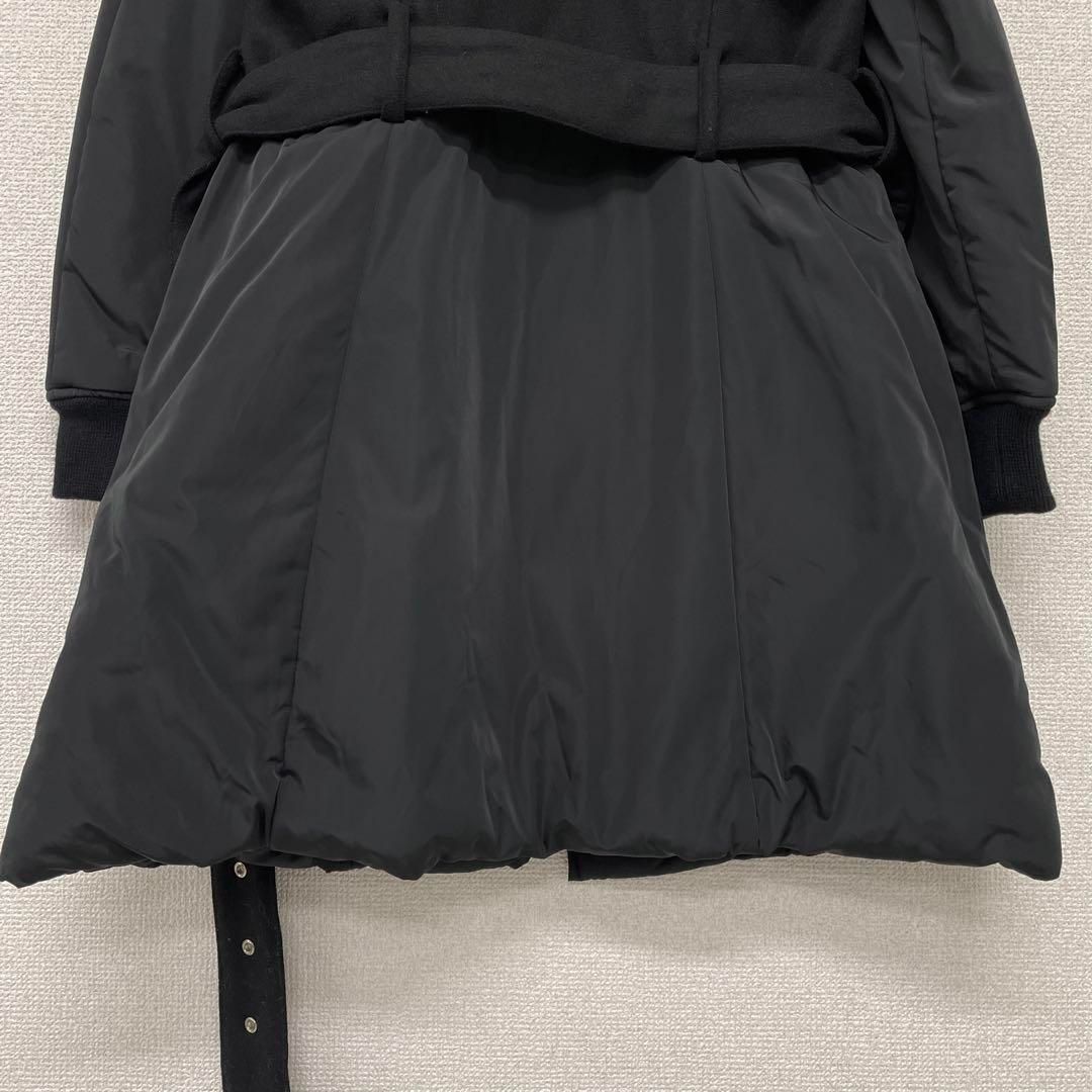 MOSCHINO モスキーノ ライダースコート 中綿 ダブル ロング 異素材