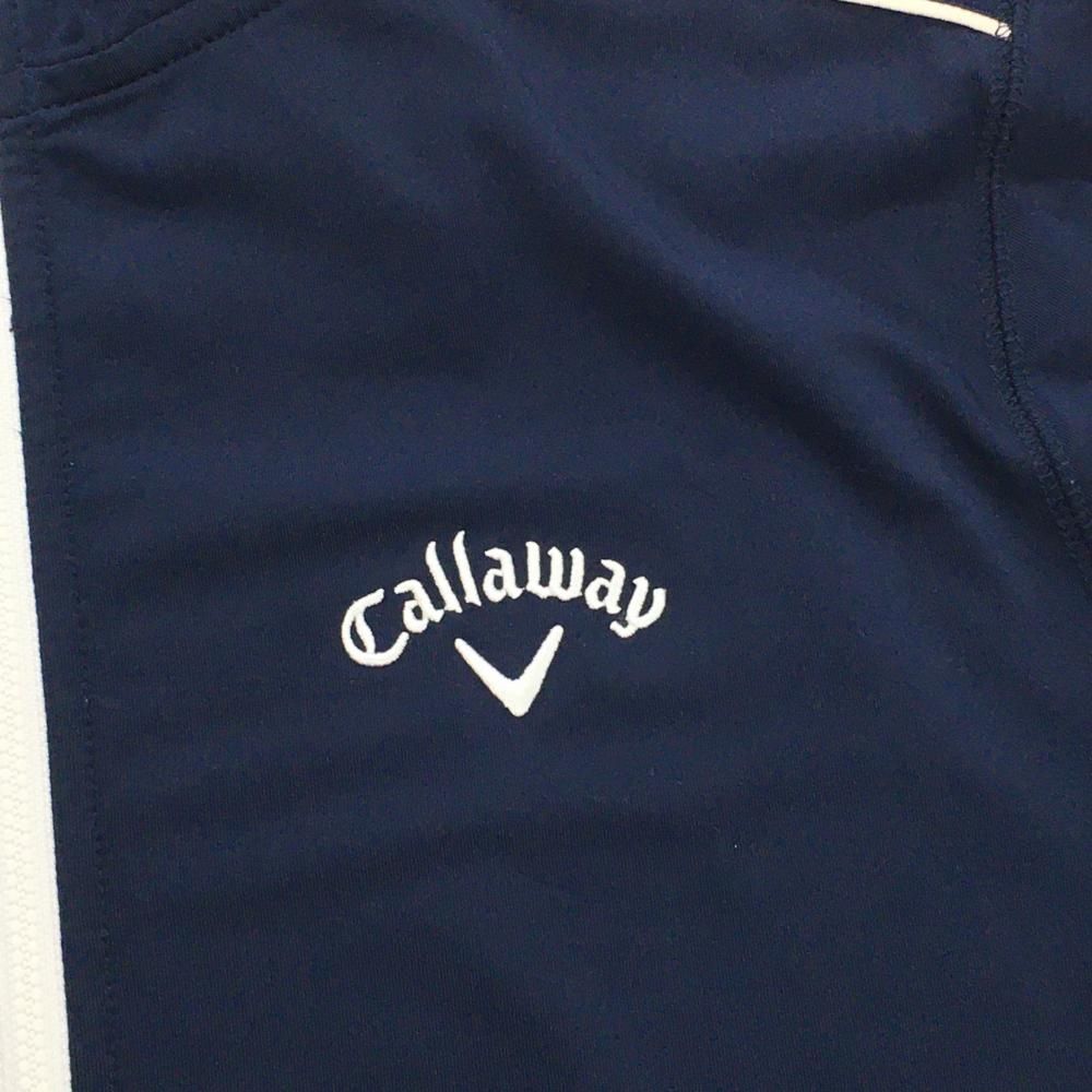 Callaway ゴルフウェア ロゴスウェットブルゾン M 紺 Callaway