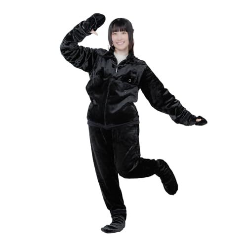 バウヒュッテ 着る毛布 ゲーミング着る毛布 ダメ着4 SG HFD 4 25 M BK ブラック