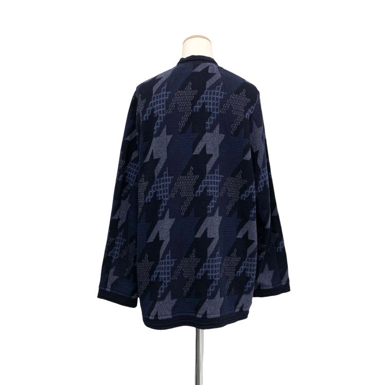 マメクロゴウチ　ニットジャケット Mame Kurogouchi マメクロゴウチ Houndstooth Knitted Jacket