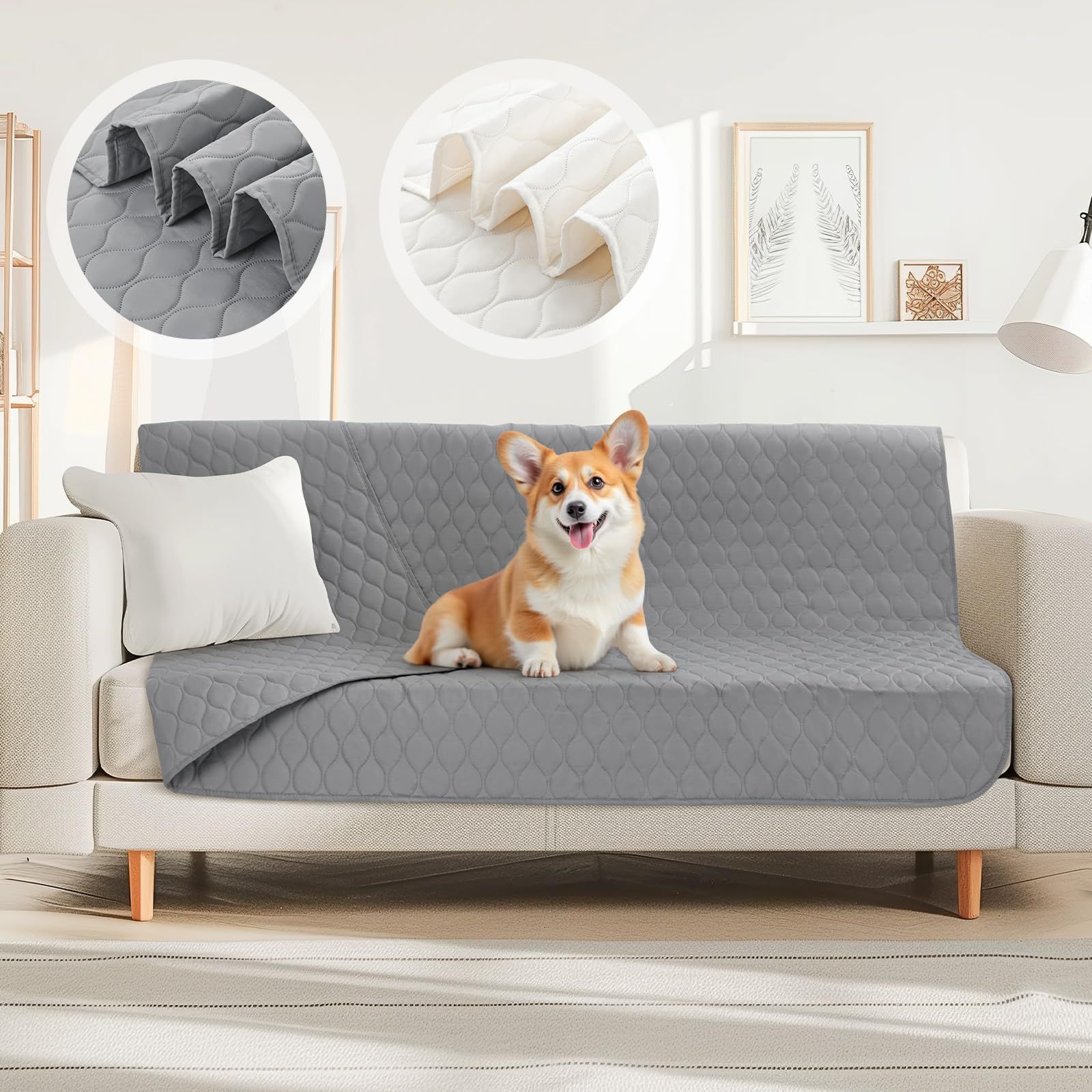 犬　スコティッシュテリア　マルチカバー　ソファーカバー　ラグ　185x122 犬 スコティッシュテリア マルチカバー ソファーカバー ラグ 185x122