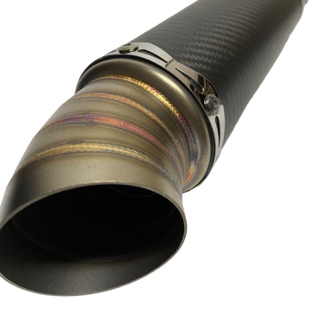 バイクサイレンサー スリップオンマフラー 50.8mm 汎用 全長38CM 砲弾