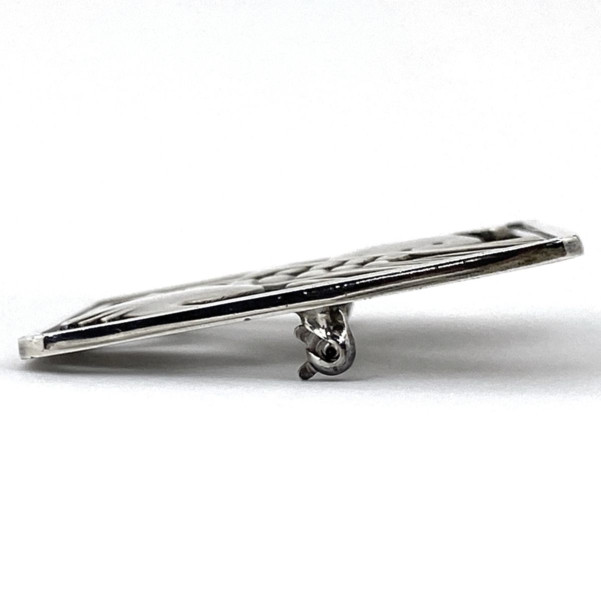 GEORG JENSEN 250 シルバーブローチ スクエア バード 小鳥 麦