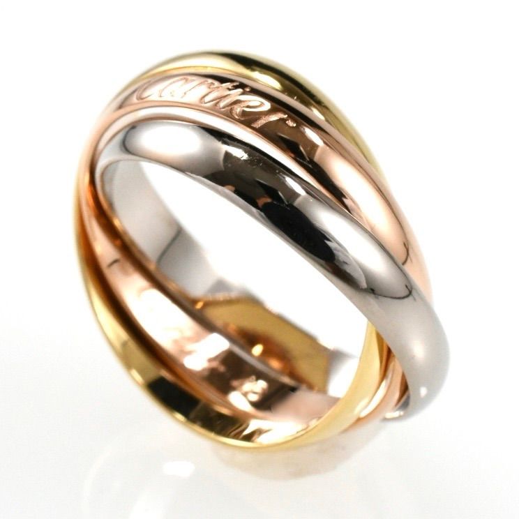 CARTIER カルティエ トリニティ #46 リング・指輪 K18WG レディース