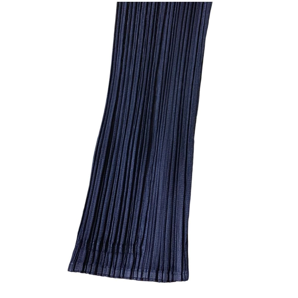 極美品✨ISSEY MIYAKE プリーツ　長袖　ハイネック　トップス　黒　青 美品 PLEATS PLEASE ISSEY MIYAKE プリーツプリーズ イッセイ