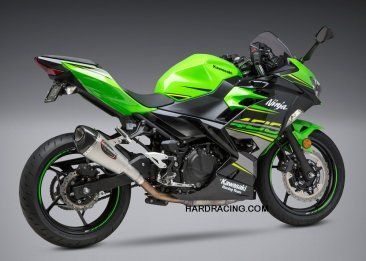 Yoshimura ヨシムラ USA Ninja 400 Z400 Alpha T Stainless Slip-On Exhaust- W| Stainless Muffler | 14710BP520