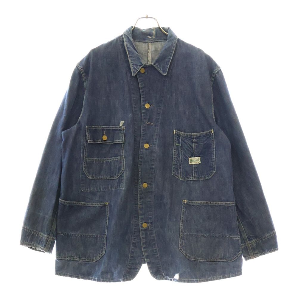 VINTAGE ヴィンテージ 40s Hercules Denim Coveralls Jacket ヘラクレス デニムカバーオール ジャケット インディゴ