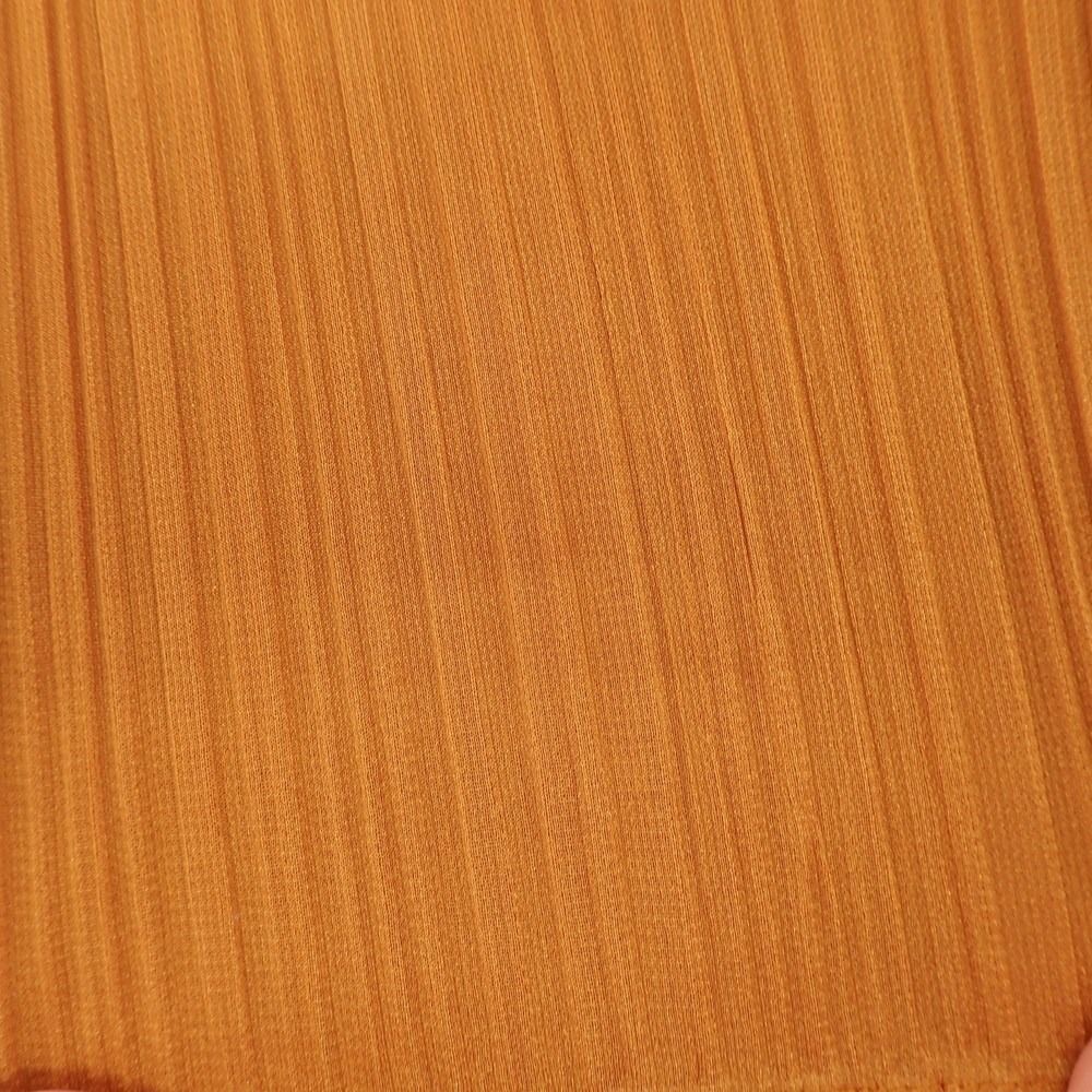 プリーツプリーズ ブラウス オレンジ 中古】プリーツプリーズ PLEATS PLEASE ポリエステル プリーツ