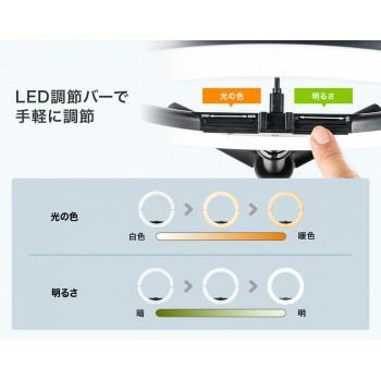 サンワサプライ WEBカメラ用LEDライト付きスタンド