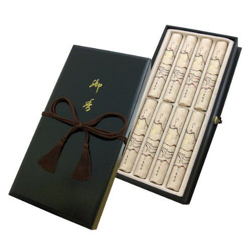 薫寿堂のお線香 パール宝 塗箱短寸8把入 743