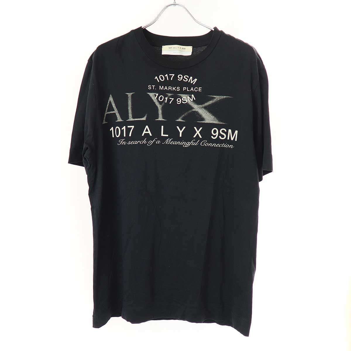 1017 ALYX 9SM アリクス コレクションロゴプリントTシャツ ブラック L 