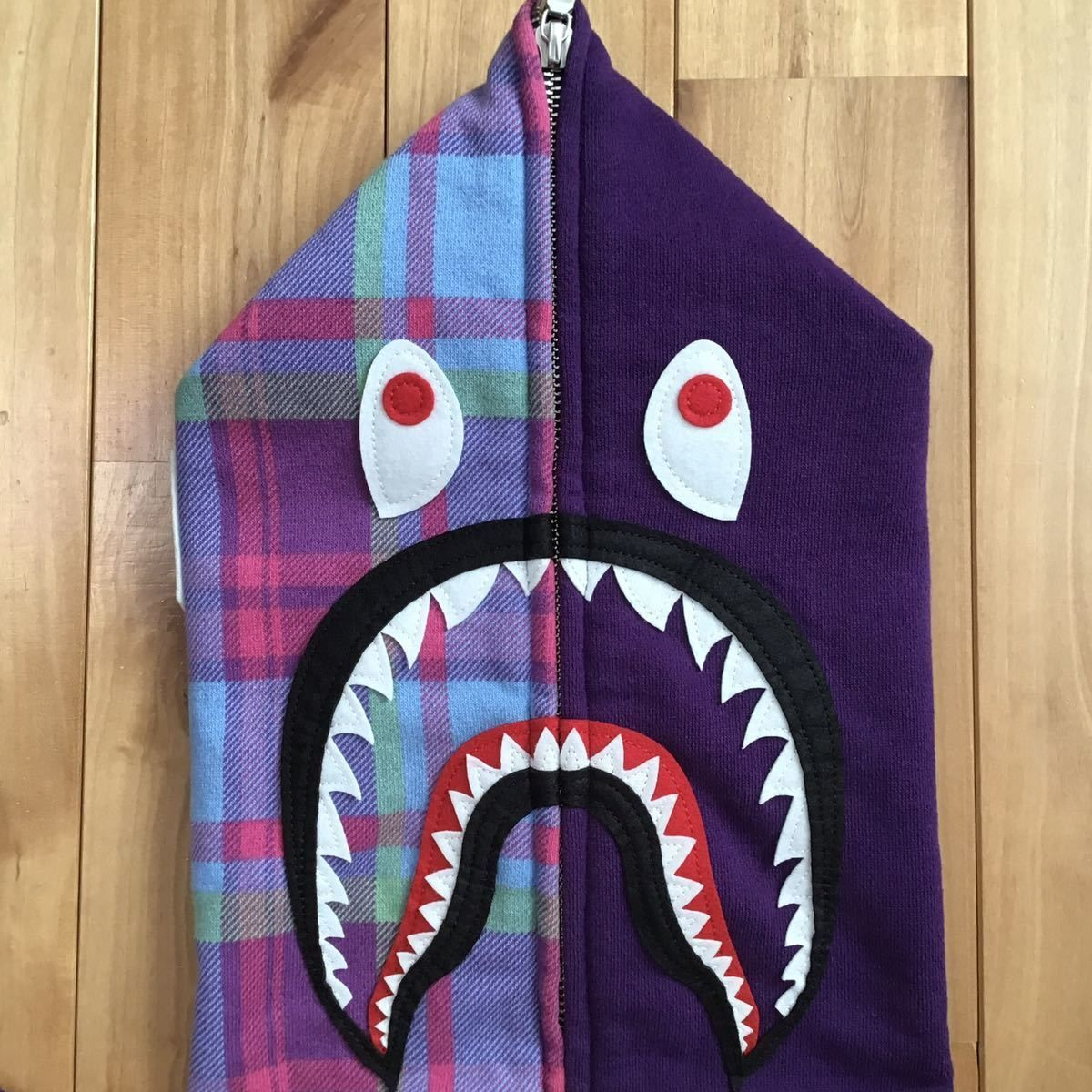 Crazy シャーク パーカー レディース Sサイズ a bathing ape BAPE 