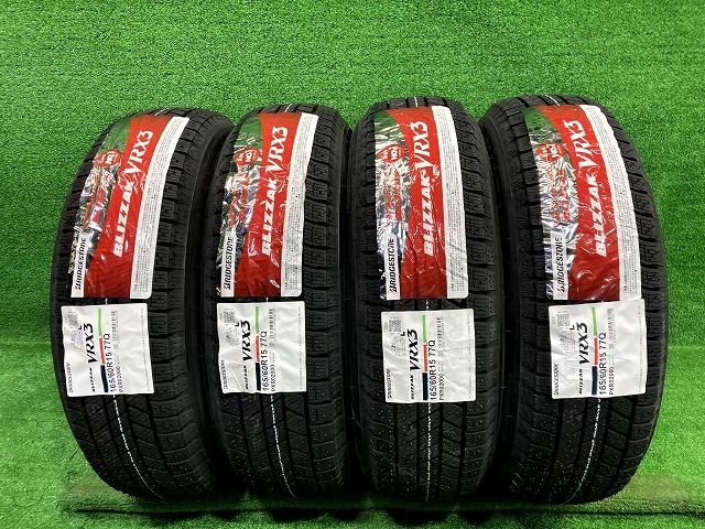 BRIDGESTONE スタッドレス ブリヂストン ブリザックVRX3 165 60R15 4本 8ミリ