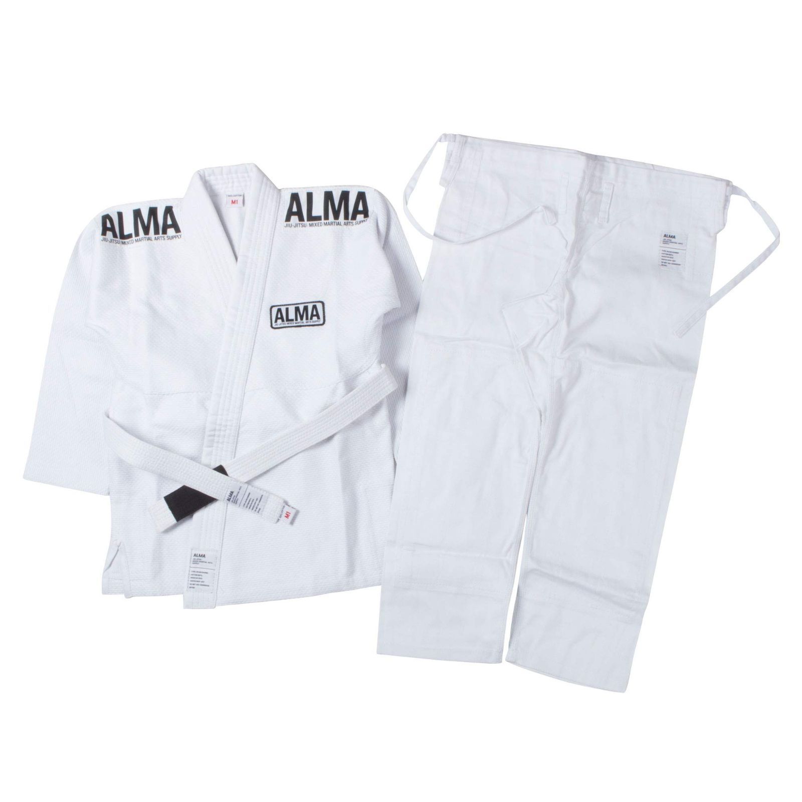M2_ホワイト ALMA アルマ 海外製柔術着 白帯付 JU2-M2-WH 白 M2