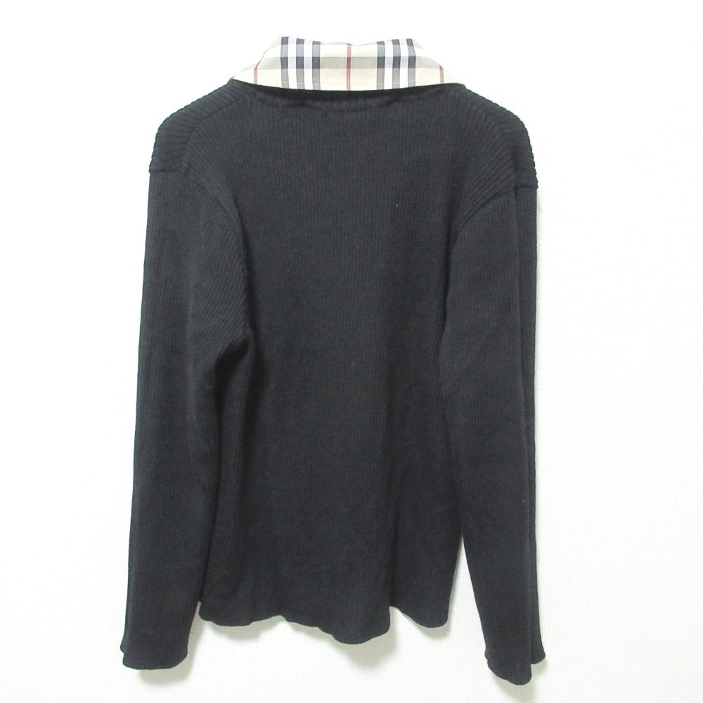 美品 BURBERRY LONDON バーバリー ノバチェックカラー 2WAY 長袖 