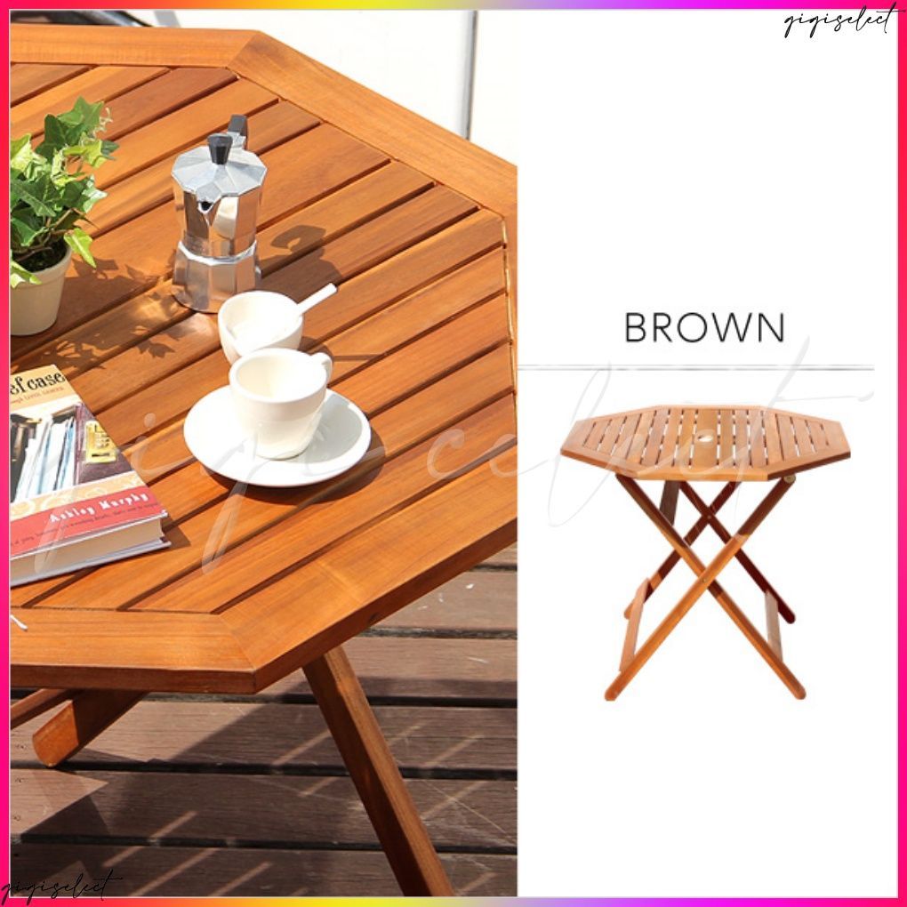 アジアン カフェ風 テラス 【FLEURシリーズ】ラウンドテーブル70cm