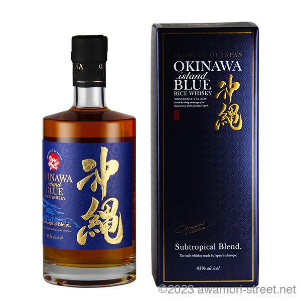 沖縄ブルー OKINAWA island BLUE 43度,700ml 沖縄発ライス