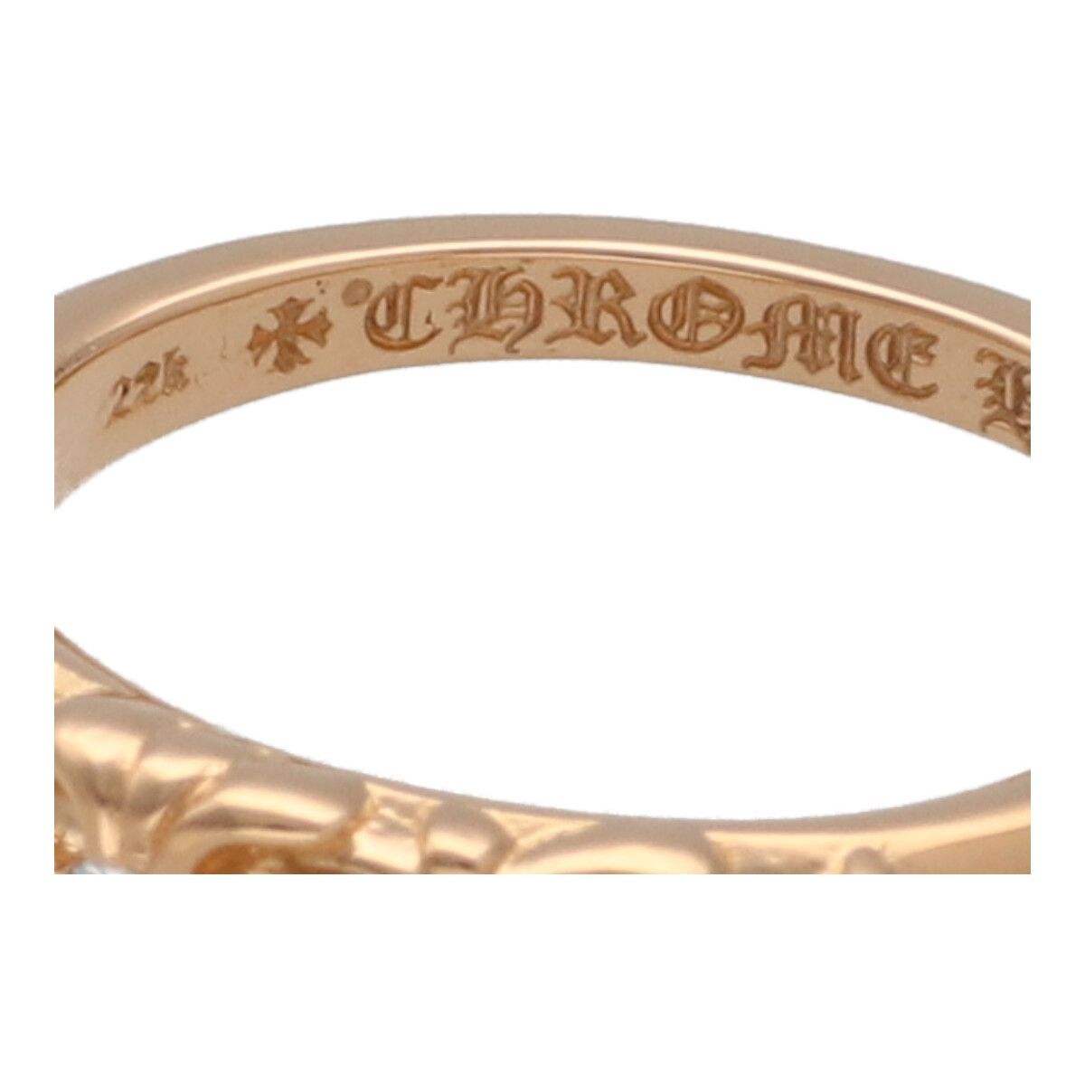 Chrome Hearts クロムハーツ スクロールバンドリング 22K 19号 CHROME