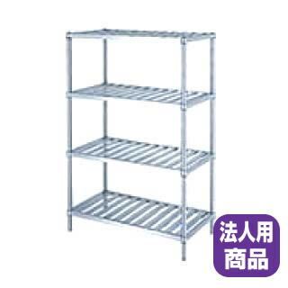 シンコー業務用ラックスノコ棚4段 RSN4-15035 1488×338×1800