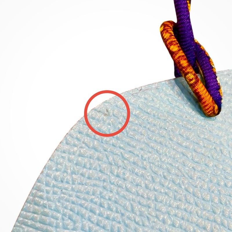 エルメス HERMES プティアッシュタートルGM ブルーアトール×ルージュ  