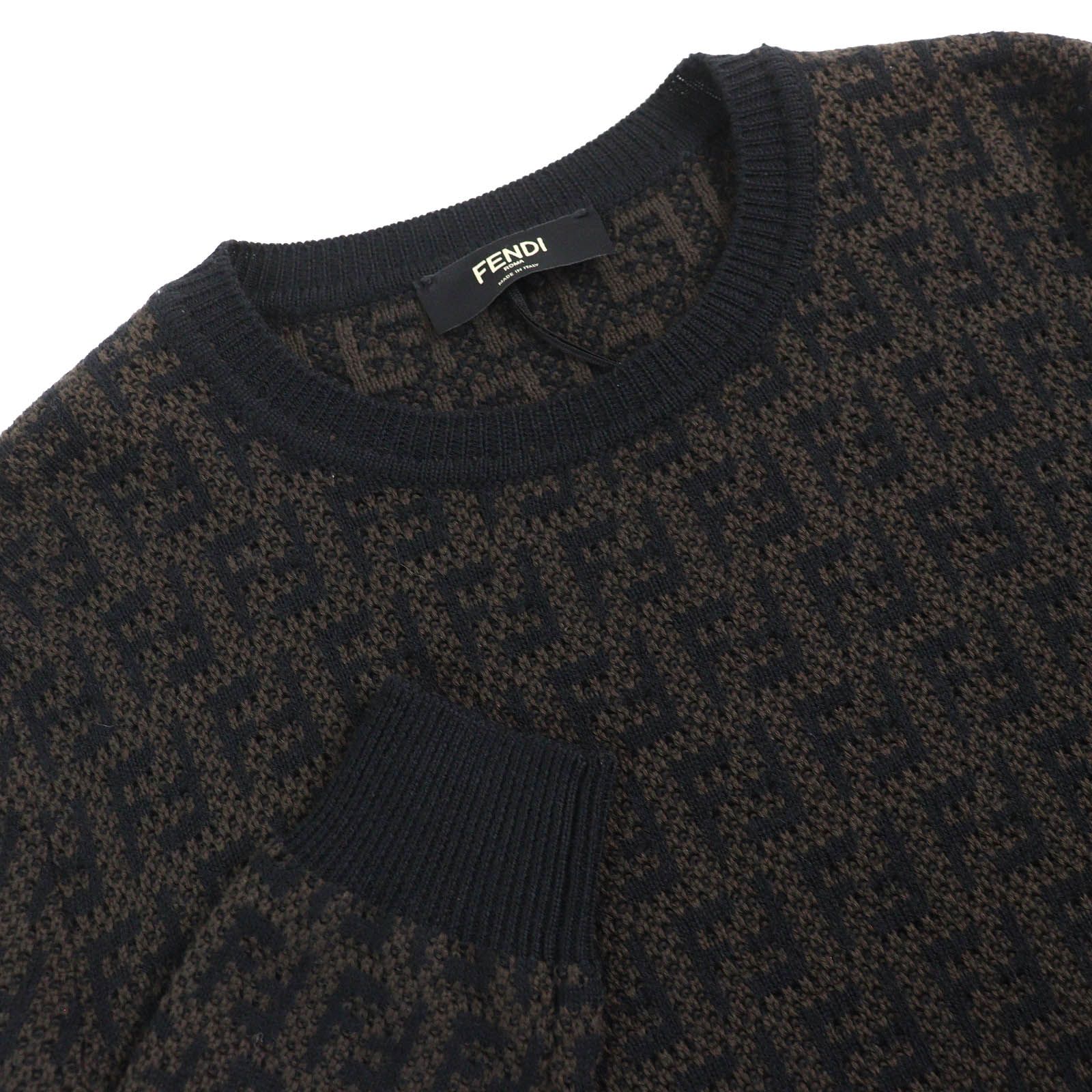 FENDI フェンディ ウール混 ズッカ ニット セーター