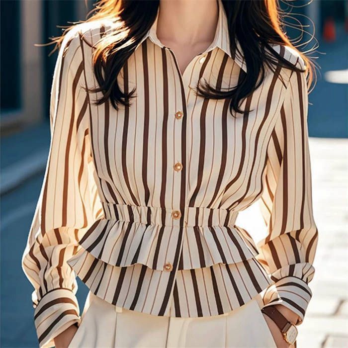 長袖シャツ レディース レース ゆったり シャツ ストライプ柄 長袖 ブラウス 女性用 春秋物 夏物 トップス 通勤 楽天市場】シャツ 長袖 レディース トップス ブラウス