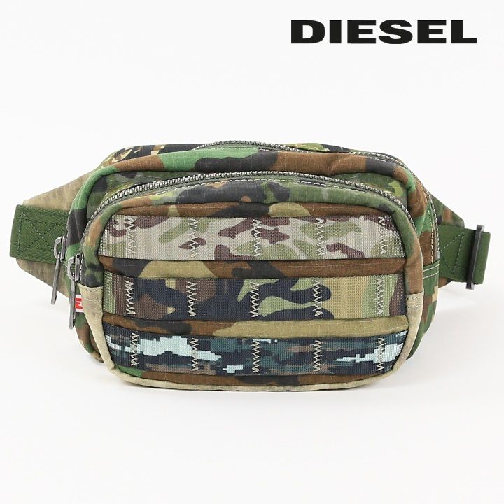【美品】ディーゼル DIESEL ボディバッグ カモフラ 迷彩柄　ブラック DIESEL - DIESEL ディーゼル ボディバッグ カモフラ 迷彩の通販