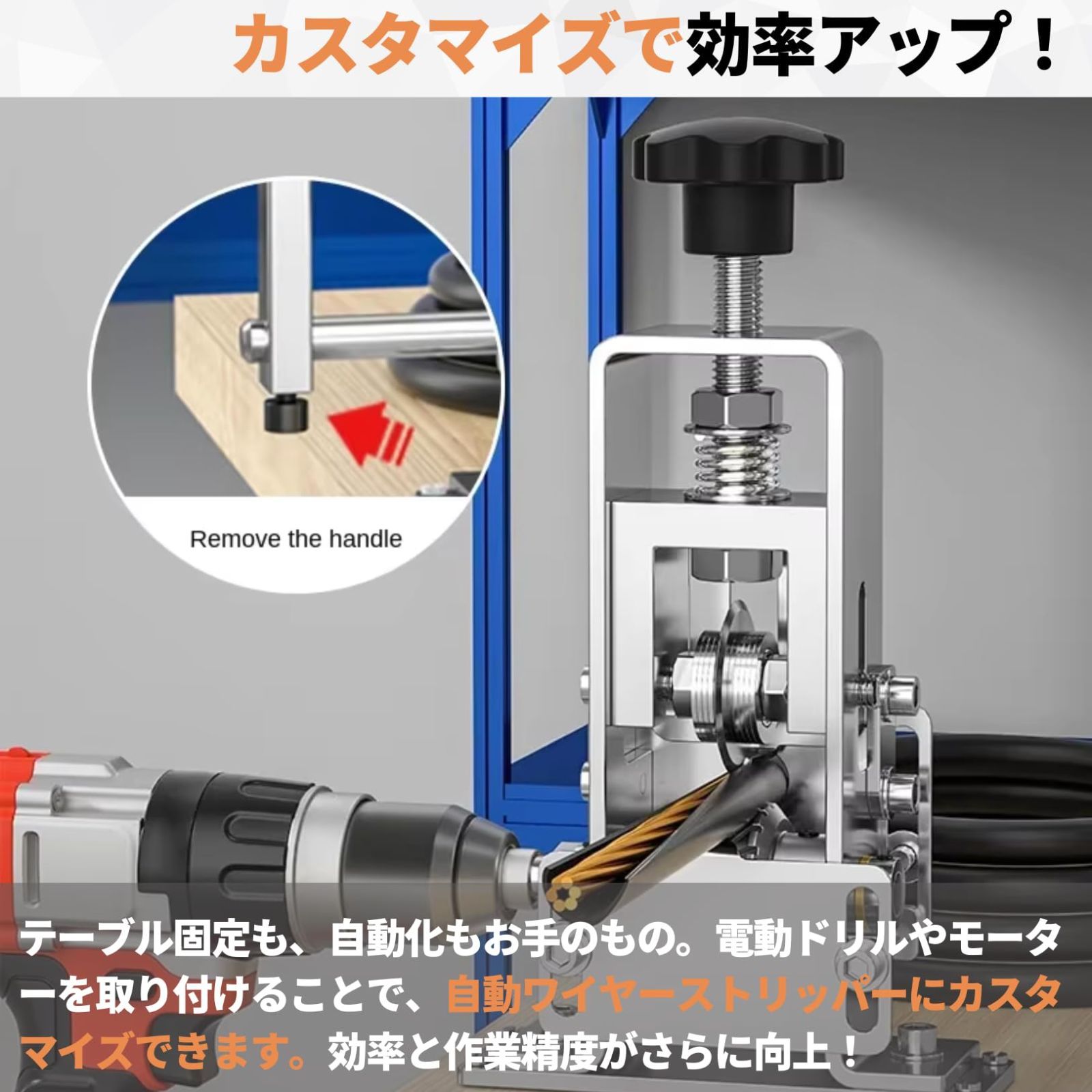手動電線皮剥き機 ワイヤーストリッパー 1.5mm～25mm 銅線皮むき